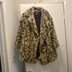 Free people sienna leopard coat